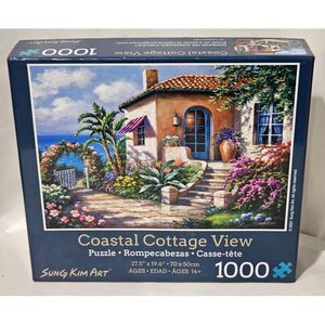 Sung Kim Art - Landscape Art Jigsaw Puzzle 1000 Piece Coastal Cottage View